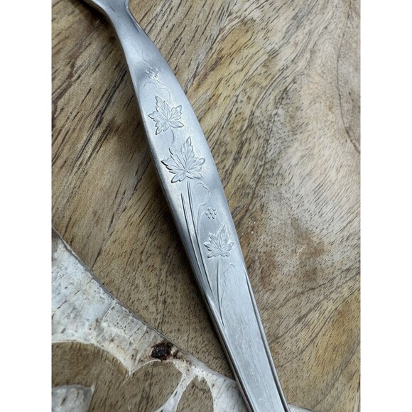 Noritake Wild Ivy Stainless Steel Fork 6.25in Flatware Japan 18/8 NTK Set Of 9 - Picture 4 of 5